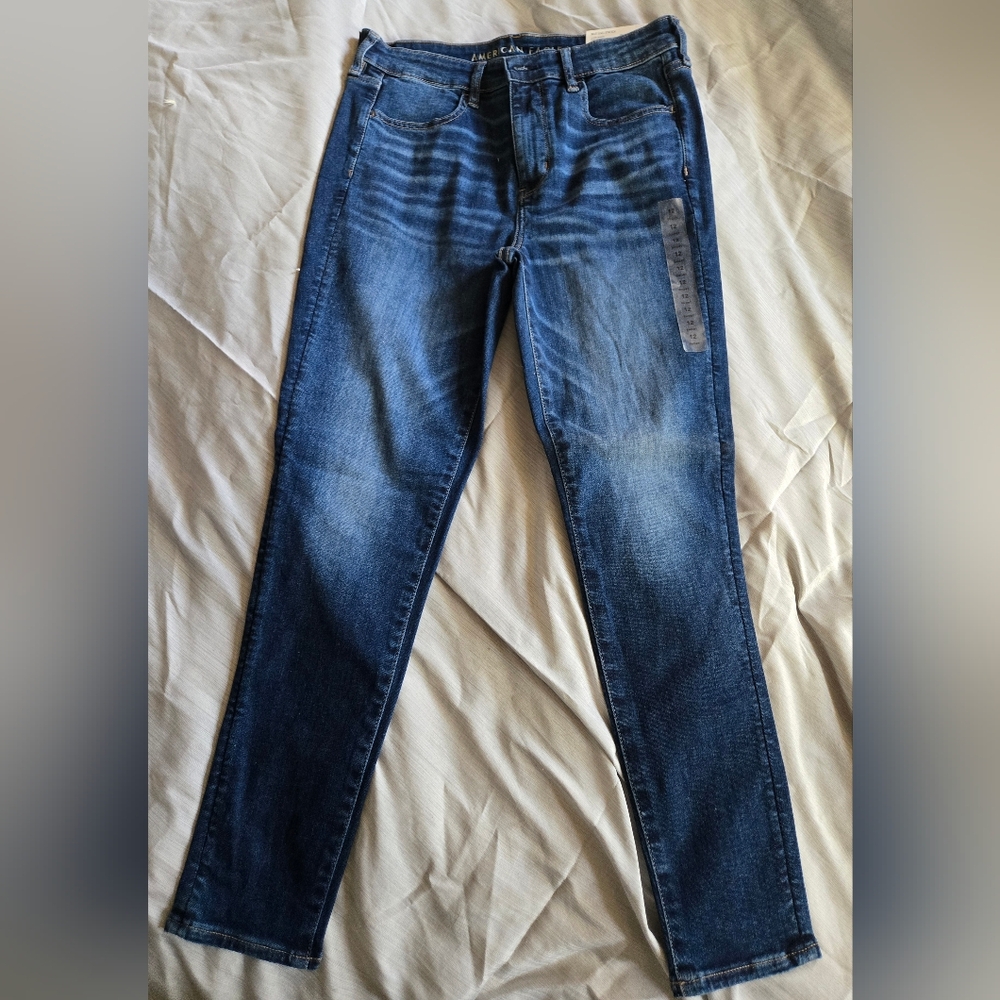 American Eagle Outfitters Dark Blue Skinny Jeans